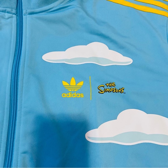 Adidas vintage retro Simpsons limited edition floral Hawaiian track jacket - Picture 3 of 7